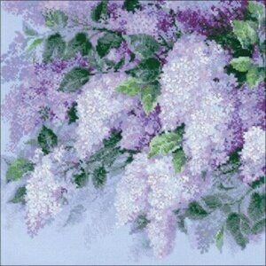 Cross stitch Kit - Lilacs after the rain
